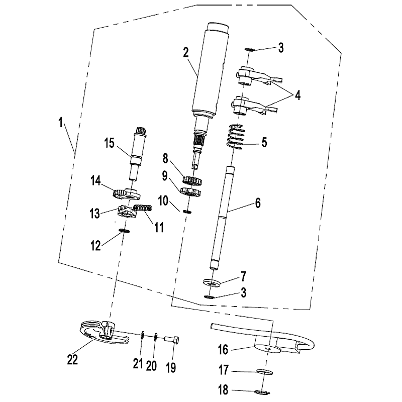 SHIFTING MECHANISM ASSY.