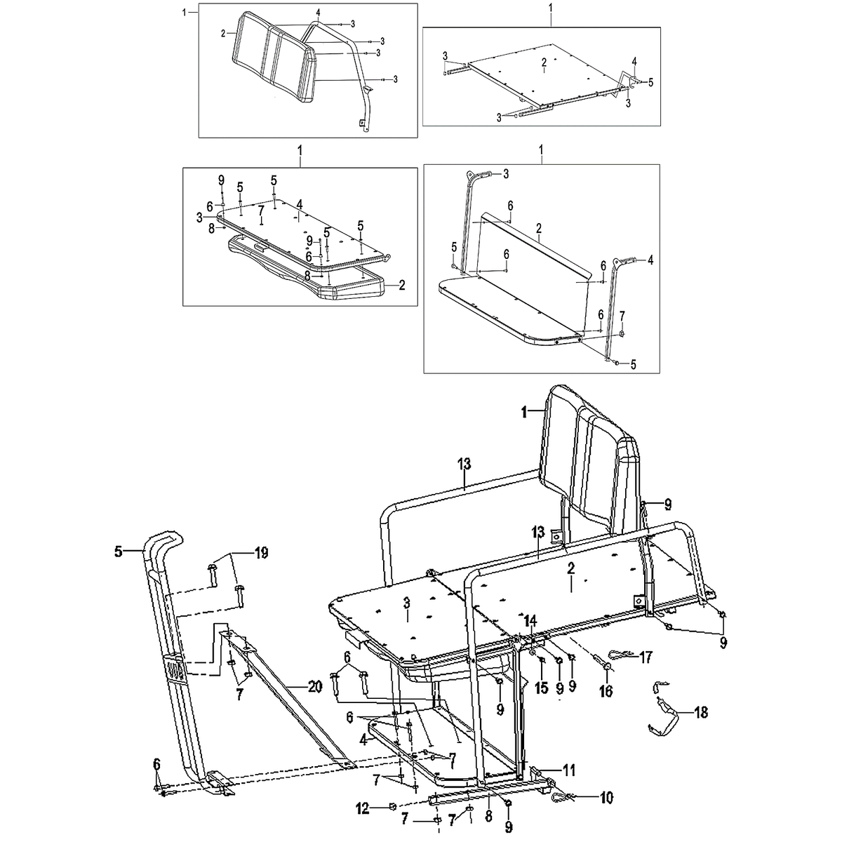 REAR SEAT ASSY