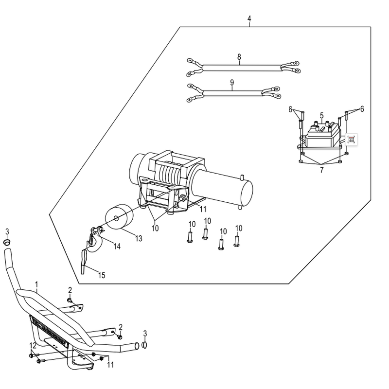 Front Bumper and Winch