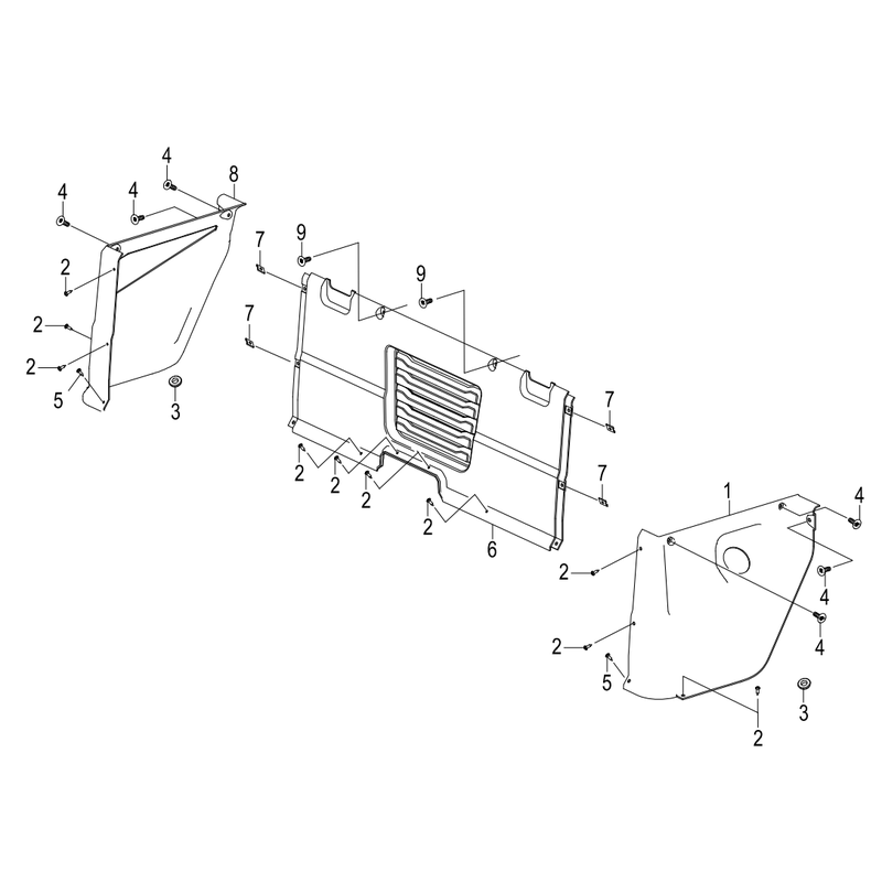 Seat Interior Panel and Side Fenders