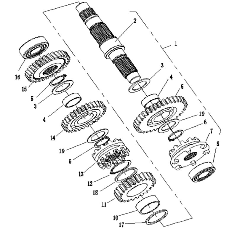 Countershaft components