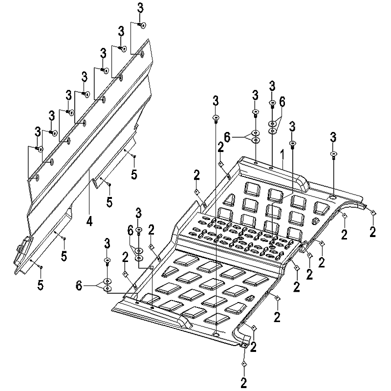 Rear baffle