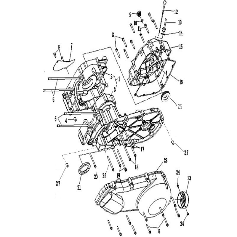 Crankcase components