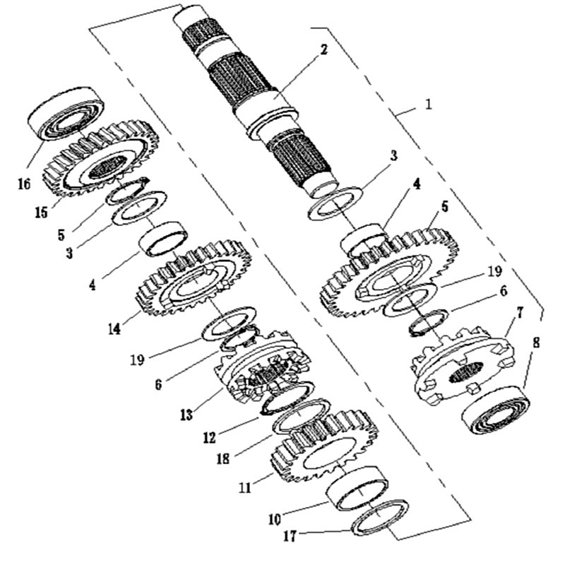 Countershaft components