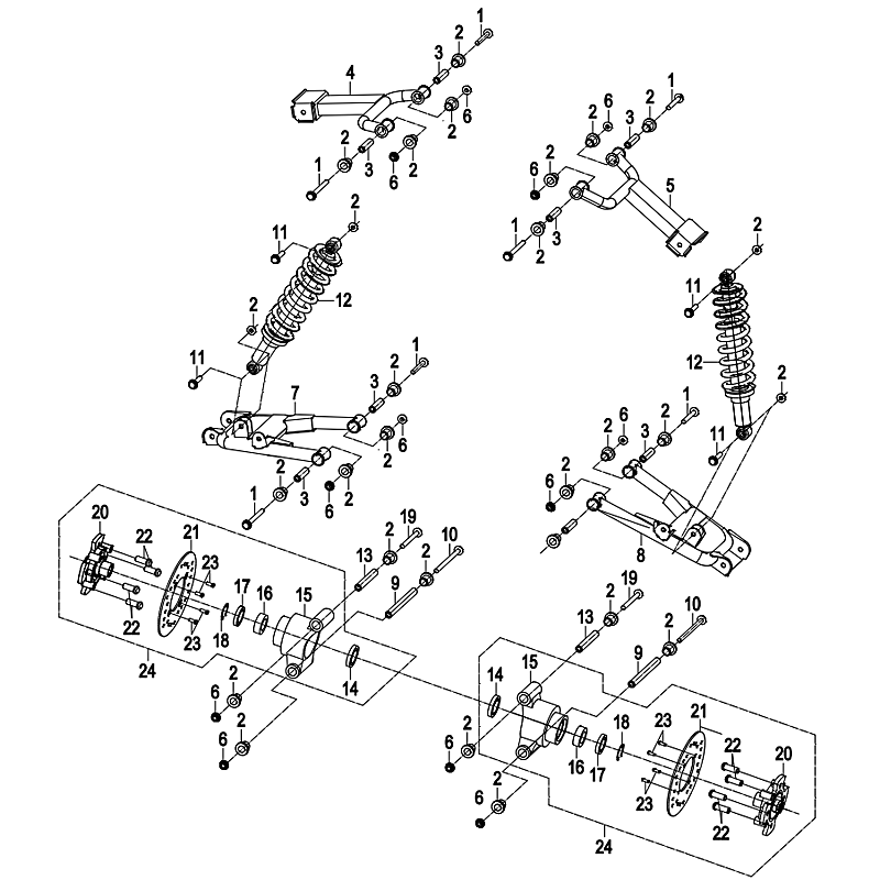 Rear suspension system