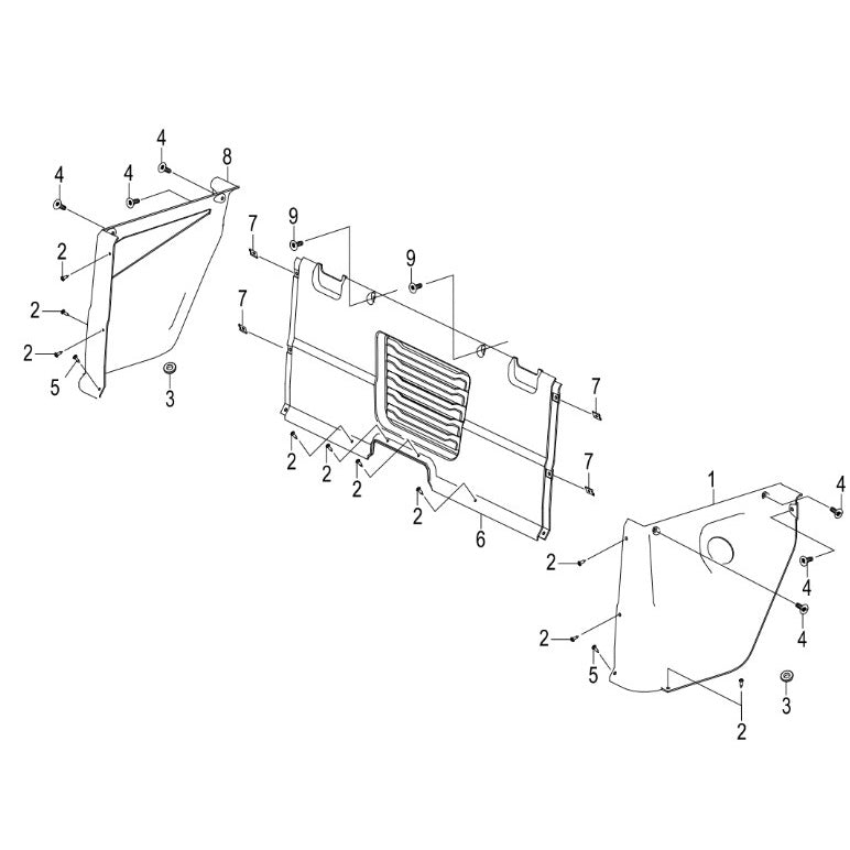 Seat Interior Panel and Side Fenders