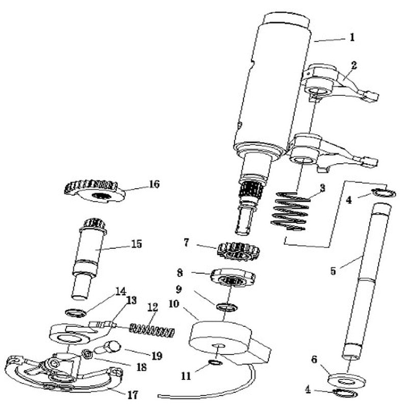 Gear Shift Mech. Assembly