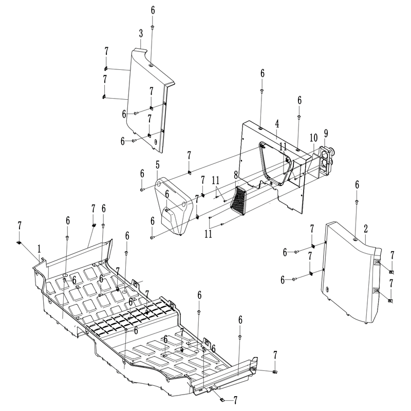 Footboard and Seat Base
