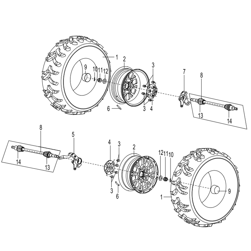 Front Tire and Wheel