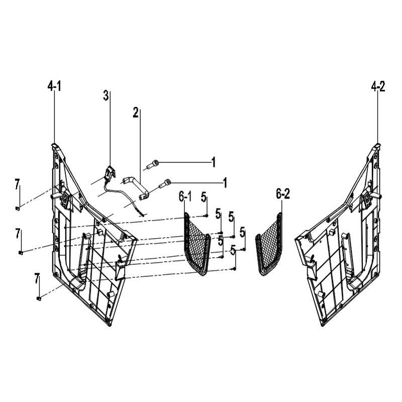 Inner door panel assembly