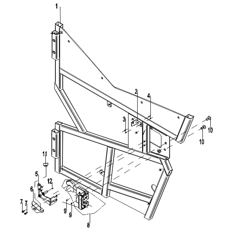 Half-door frame