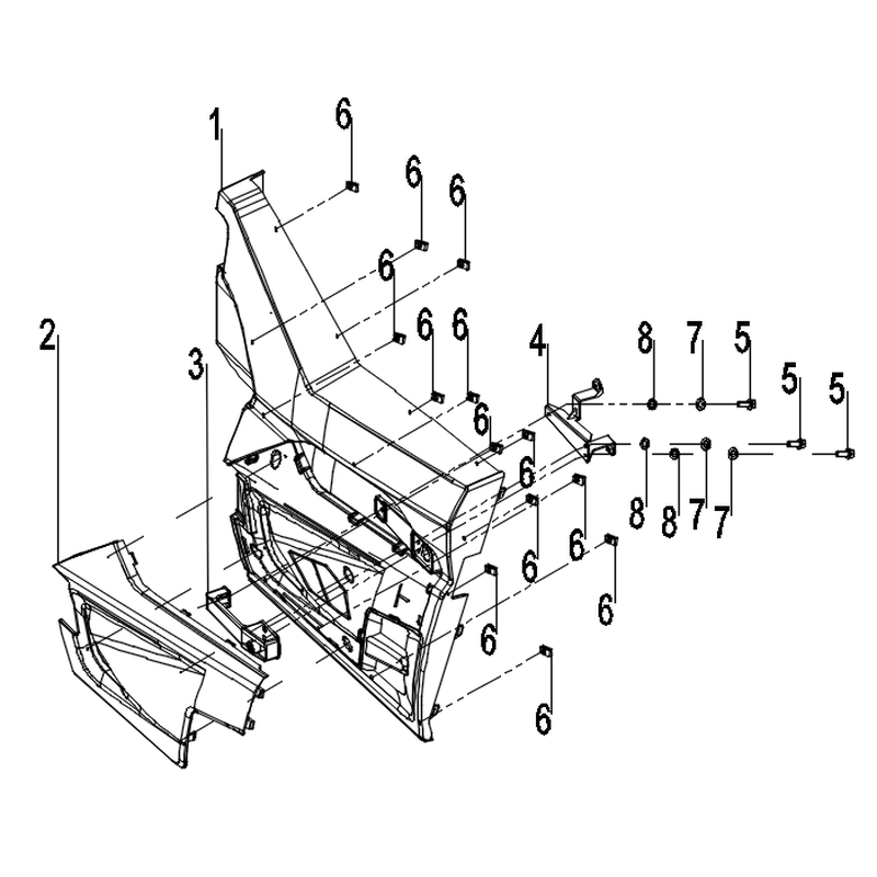 Exterior door panel assembly