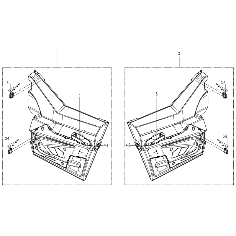 Half-door assembly