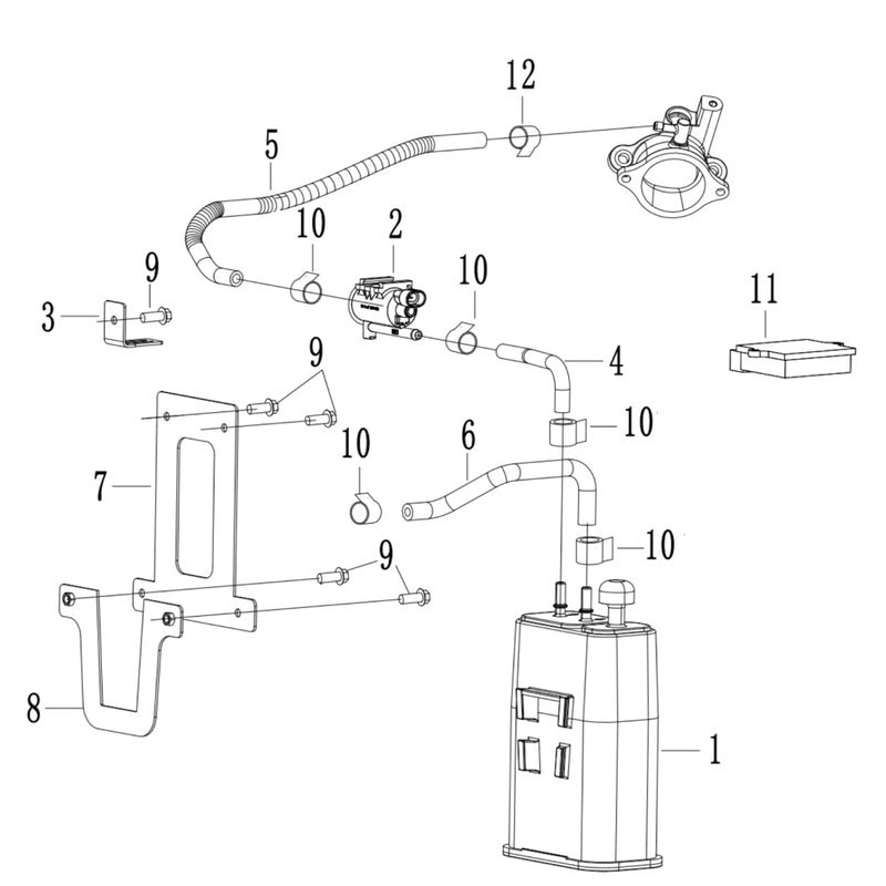 Carbon canister components
