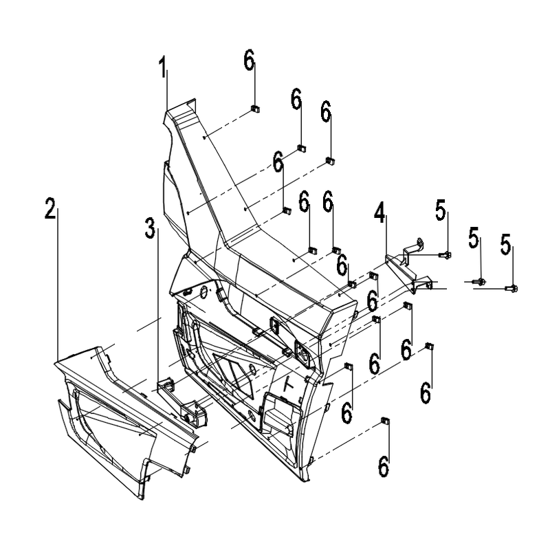 Exterior door panel assembly