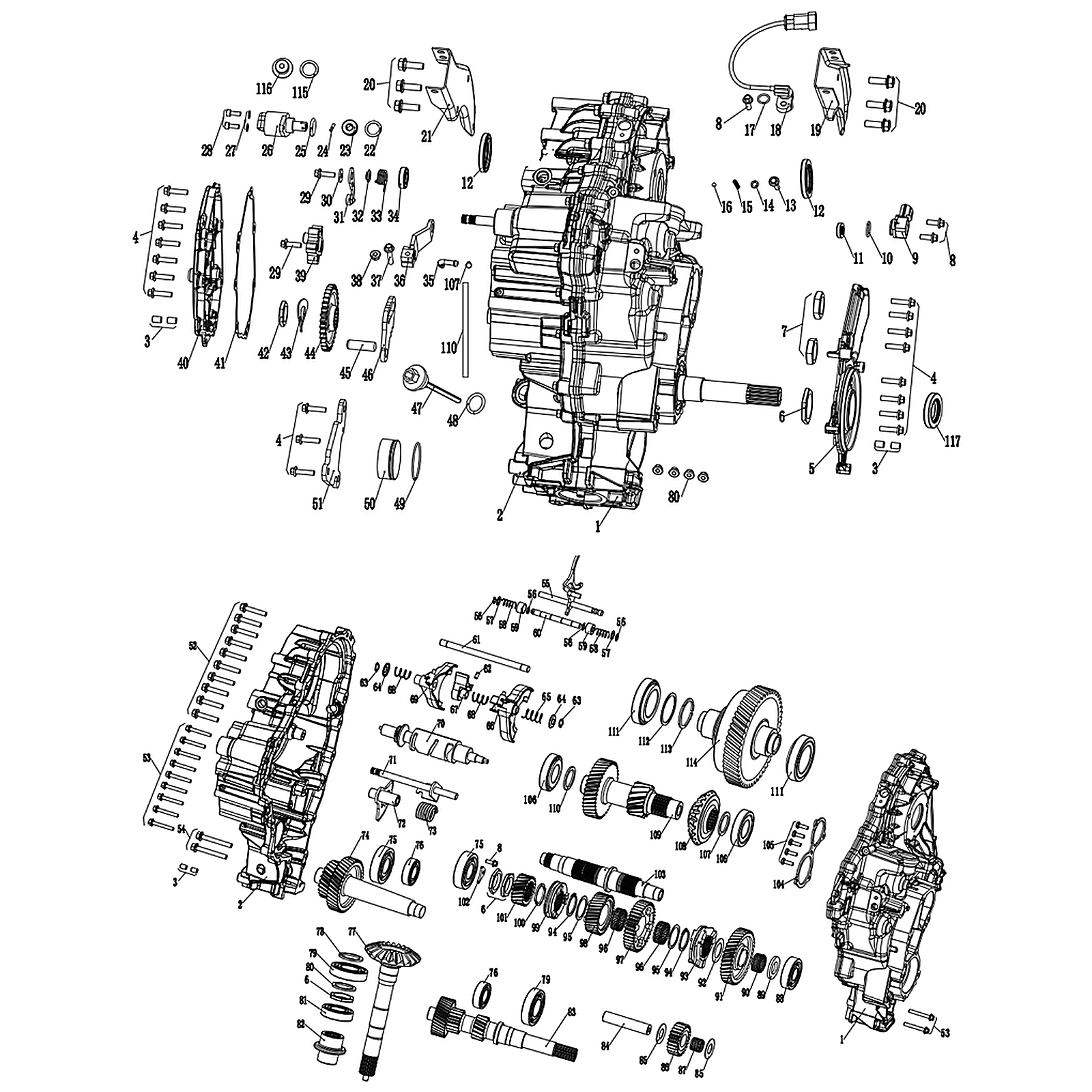 Transmission Gears & Assembly