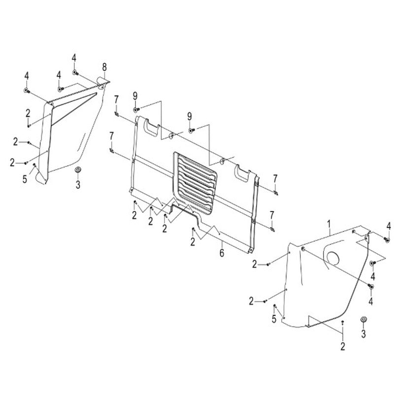 Seat Interior Panel and Side Fenders