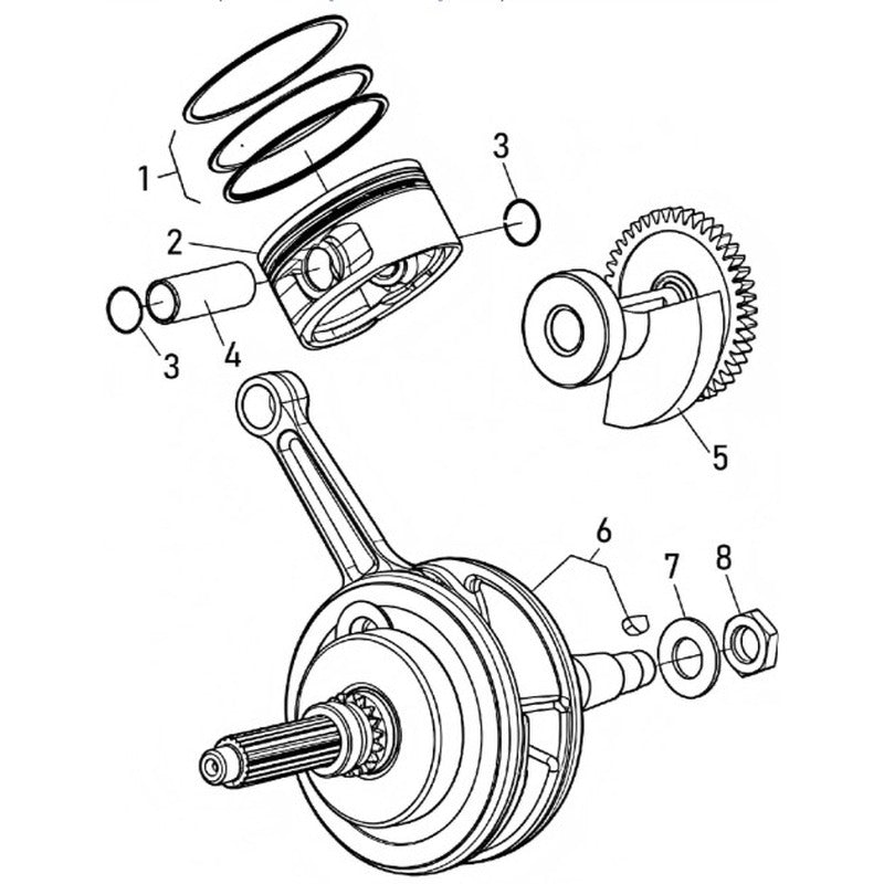 Crankshaft Connecting Rod Mechanism Assembly